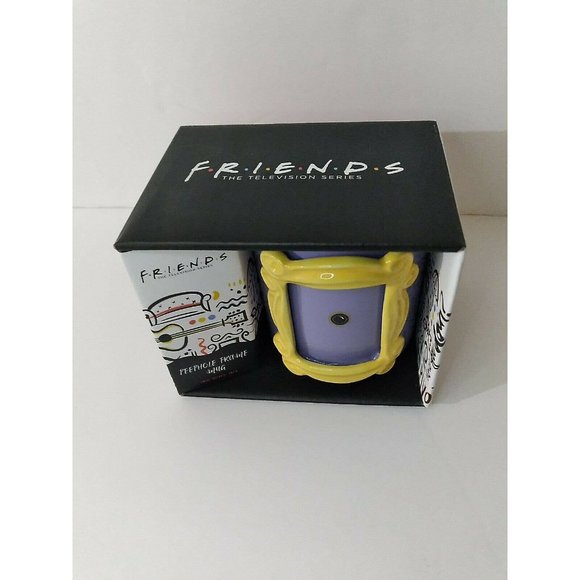 Friends TV Series Purple Peephole Photo Frame 21oz. Mug Authentic Warner Bros. - Picture 10 of 12
